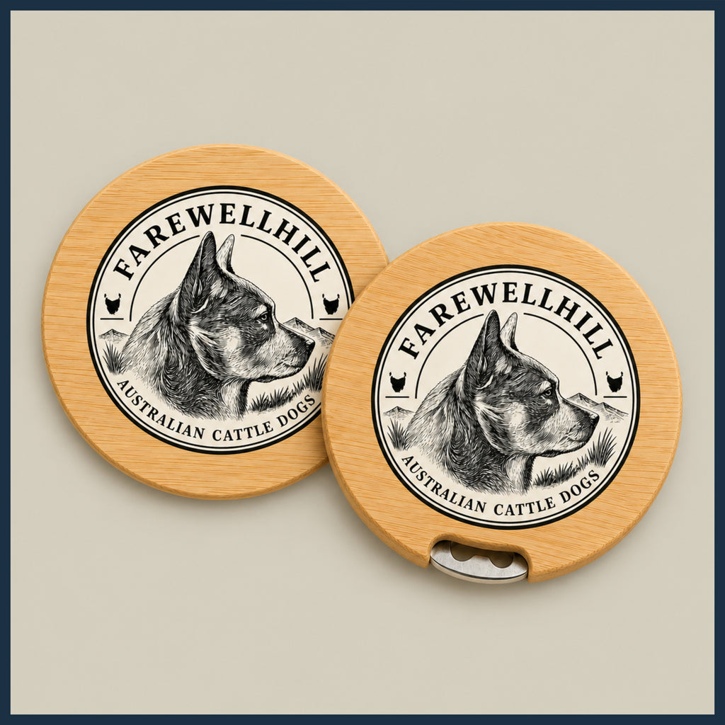 FAREWELLHILL Bamboo Coaster Set of Two
