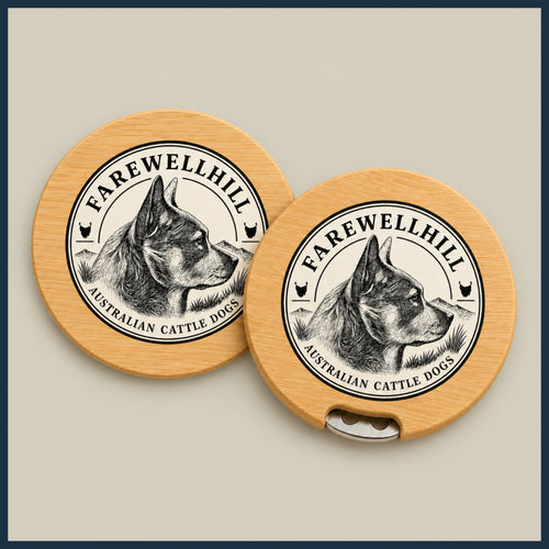 FAREWELLHILL Bamboo Coaster Set of Two
