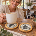 FAREWELLHILL Bamboo Coaster Set of Two