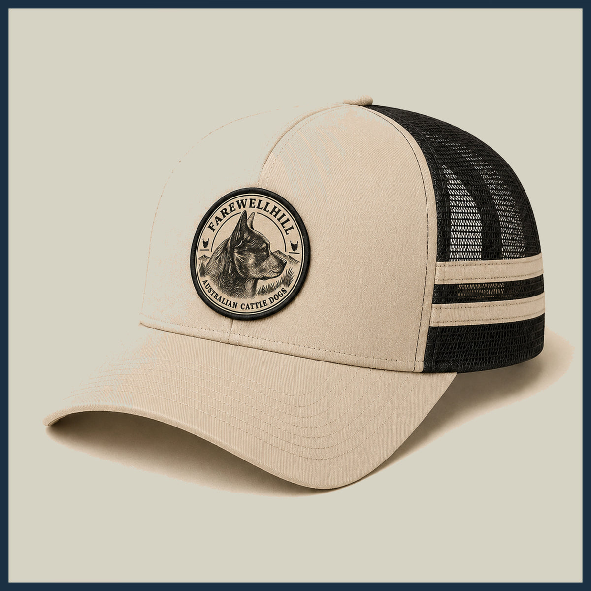 FAREWELLHILL Striped Trucker