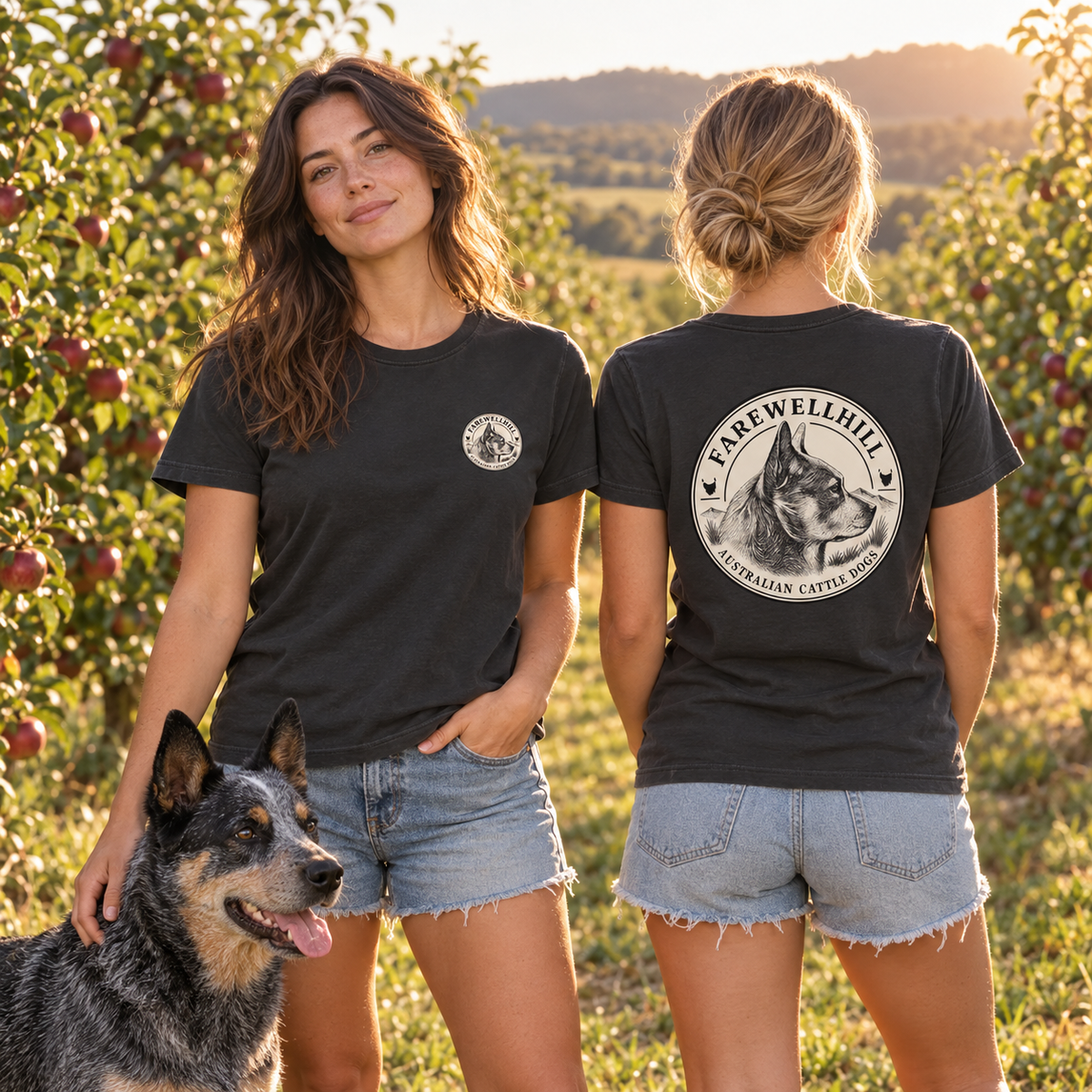 FAREWELLHILL Women's Maple Faded Tee – Short Sleeve