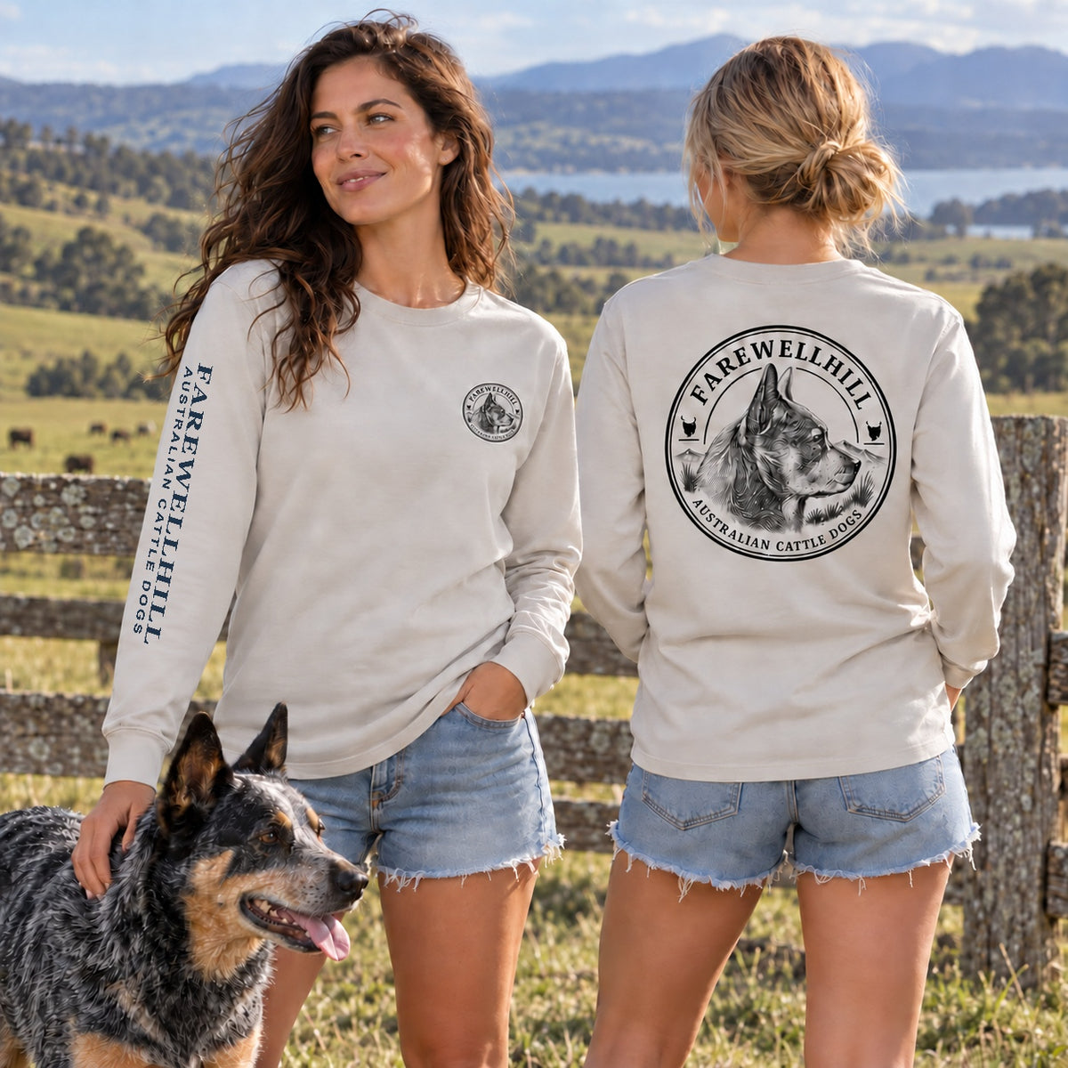 FAREWELLHILL Women's Heavy Faded Tee – Long Sleeve