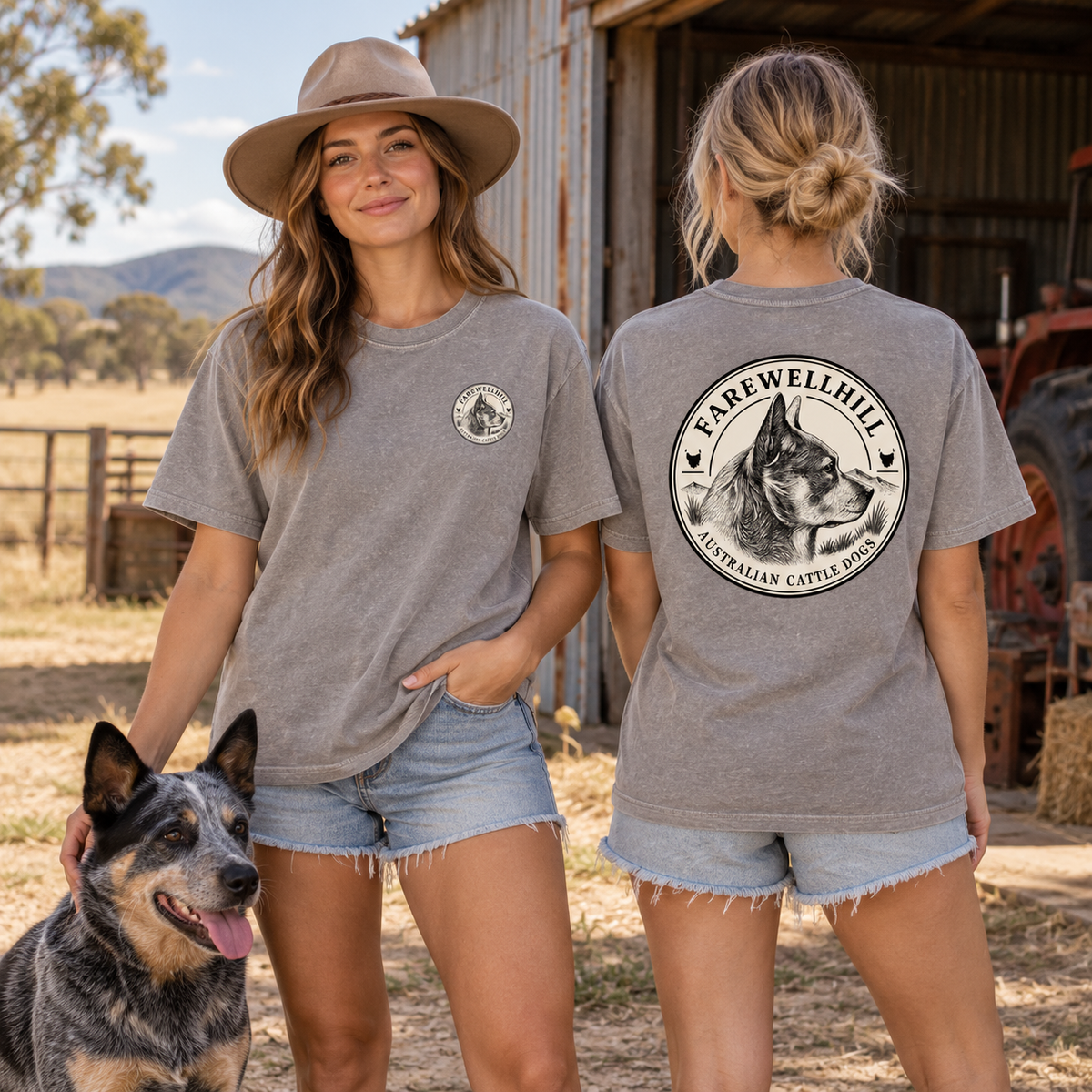 FAREWELLHILL Women's Stone Wash Heavy Tee – Short Sleeve