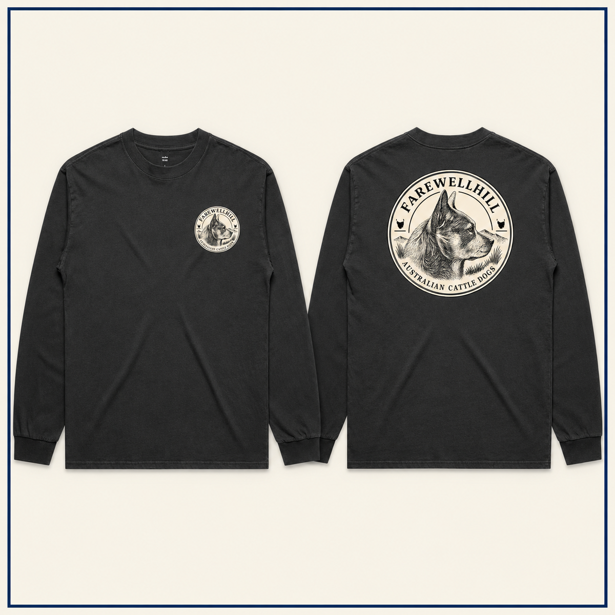FAREWELLHILL Men's Heavy Faded Tee – Long Sleeve