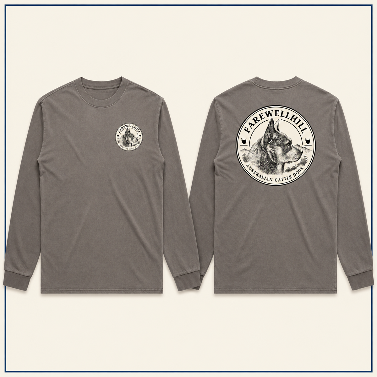 FAREWELLHILL Men's Heavy Faded Tee – Long Sleeve
