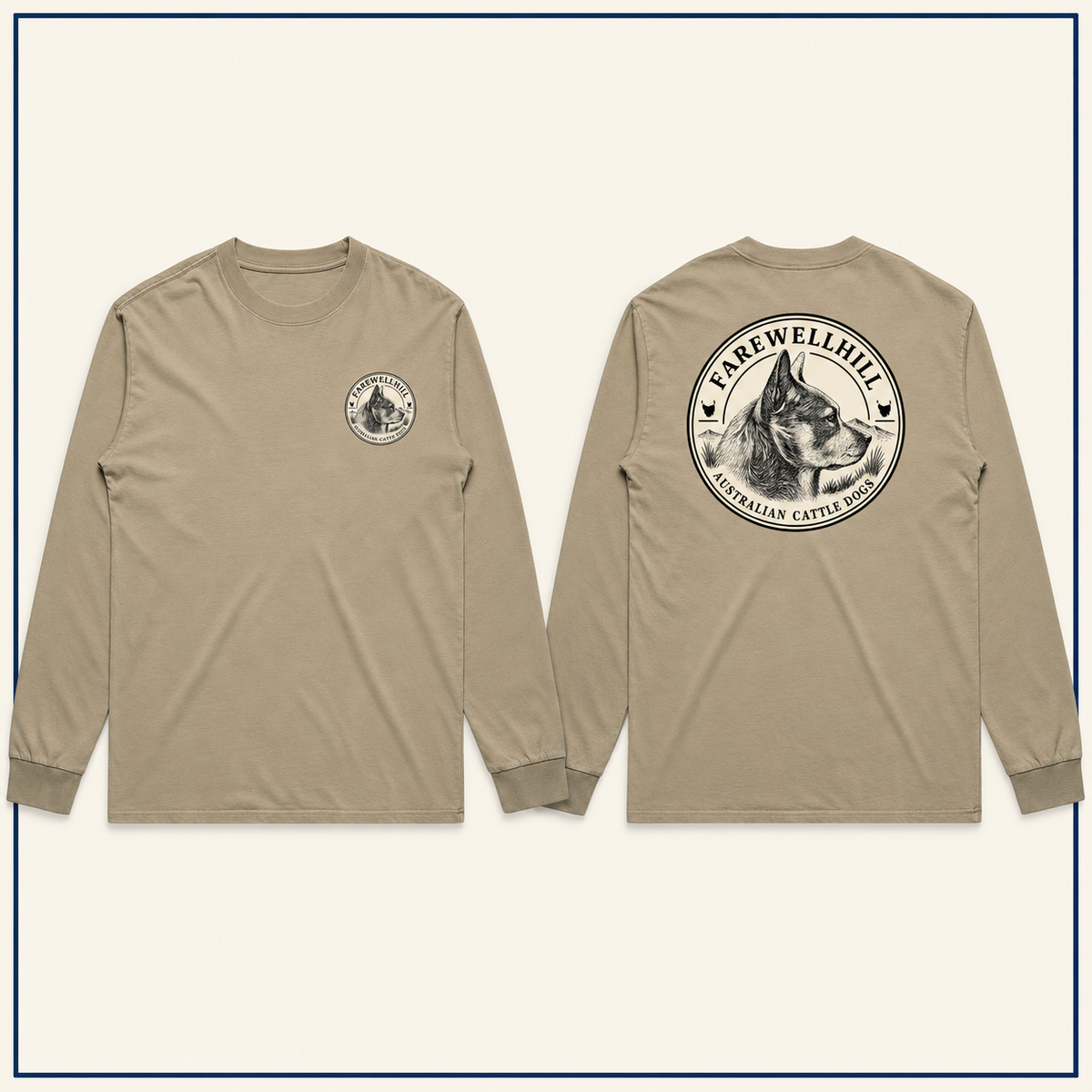 FAREWELLHILL Men's Heavy Faded Tee – Long Sleeve