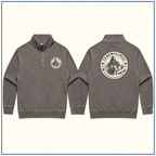 FAREWELLHILL Men's Relax Faded Half Zip Jumper
