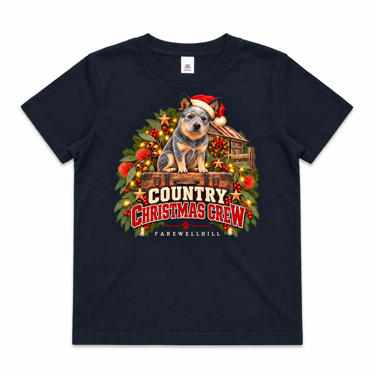 FAREWELLHILL Youth Staple Tee - Country Christmas Crew