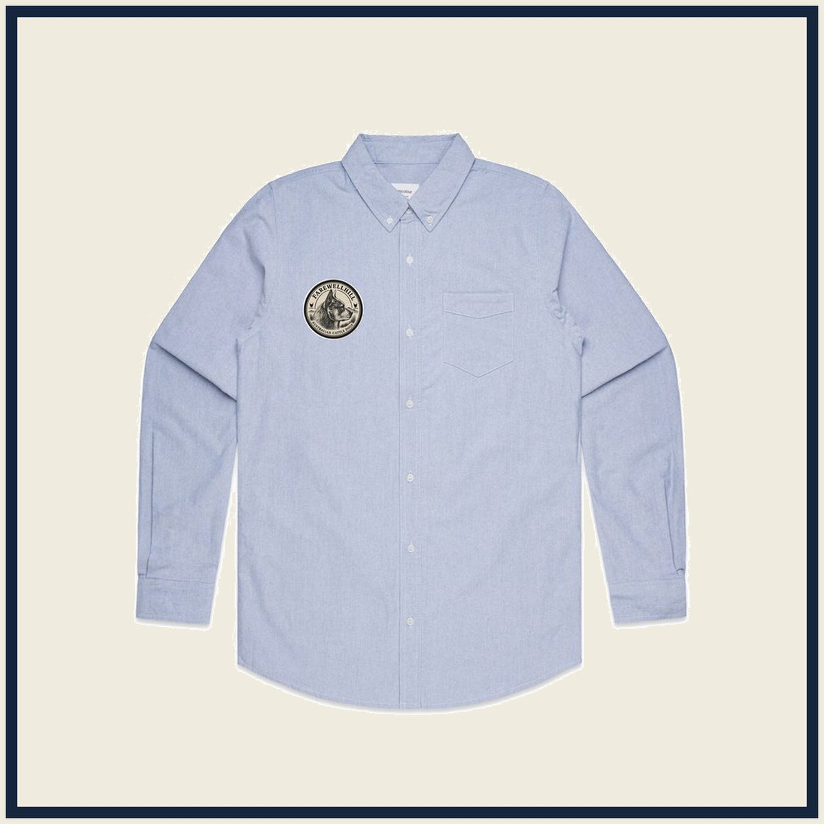 FAREWELLHILL Men's Mid Weight Oxford Shirt – Long Sleeve