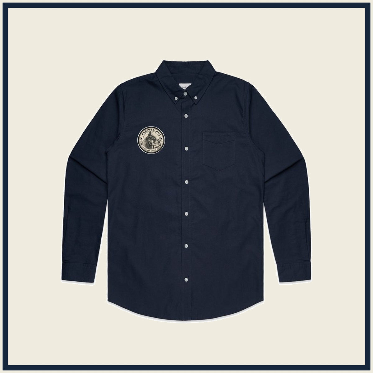FAREWELLHILL Men's Mid Weight Oxford Shirt – Long Sleeve