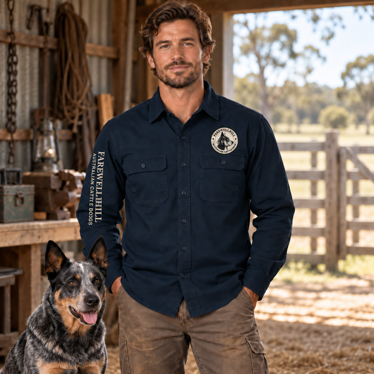 FAREWELLHILL Men's Heavyweight Shirt – Long Sleeve