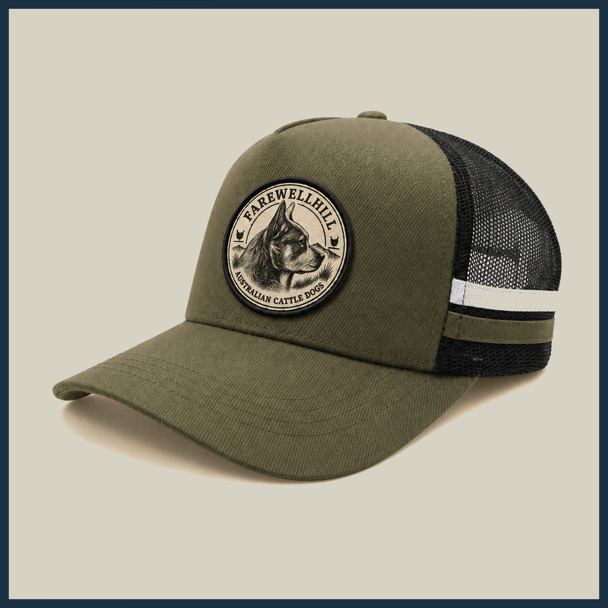 FAREWELLHILL Striped Trucker