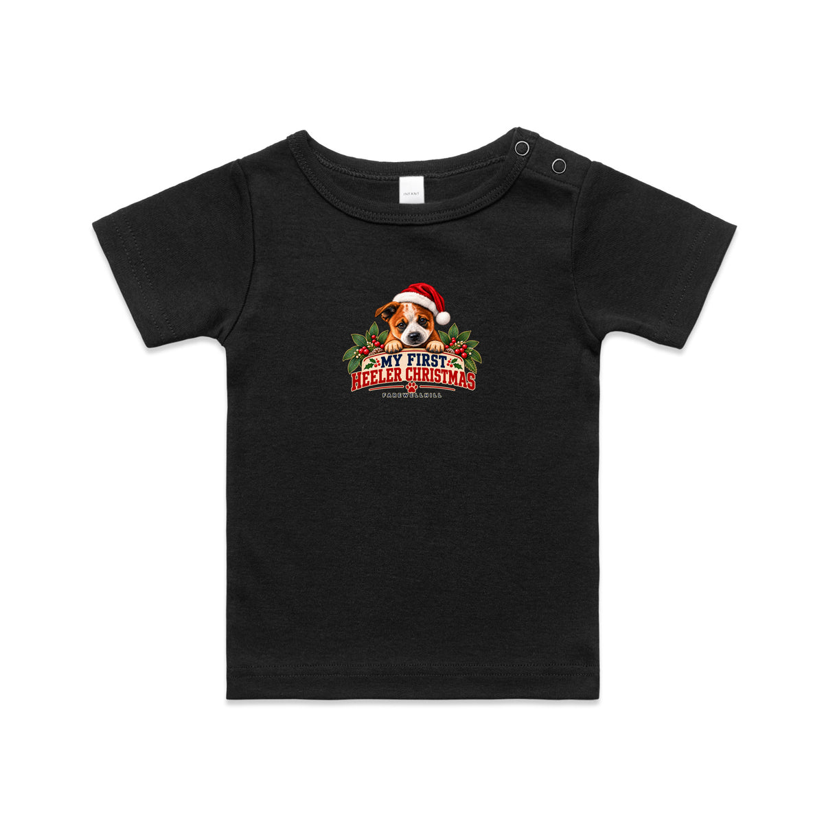 FAREWELLHILL Infant Wee Tee - My First Heeler Christmas