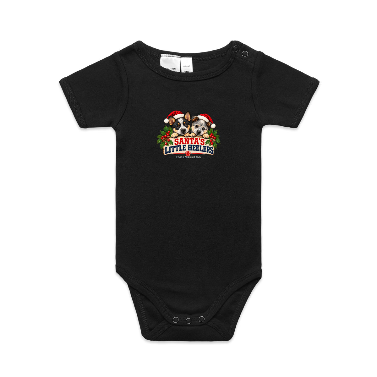 FAREWELLHILL Infant Mini-Me One-Piece - Santa’s Little Heelers