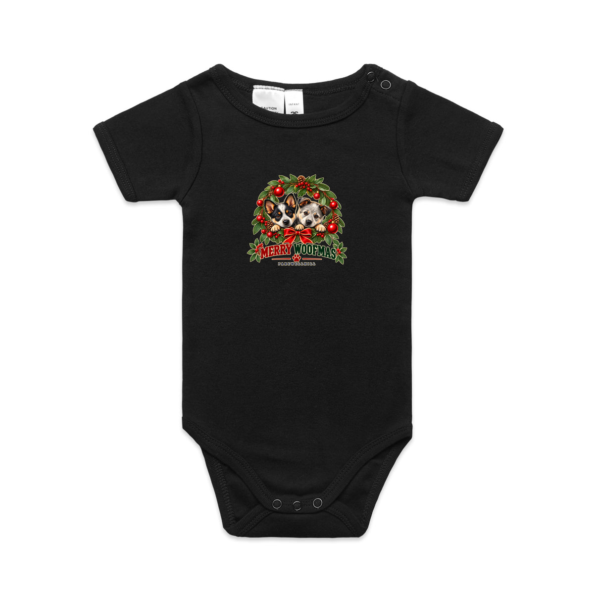 FAREWELLHILL Infant Mini-Me One-Piece - Merry Woofmas