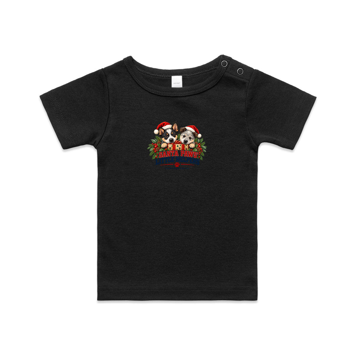 FAREWELLHILL Infant Wee Tee - Santa Paws’ Little Helpers