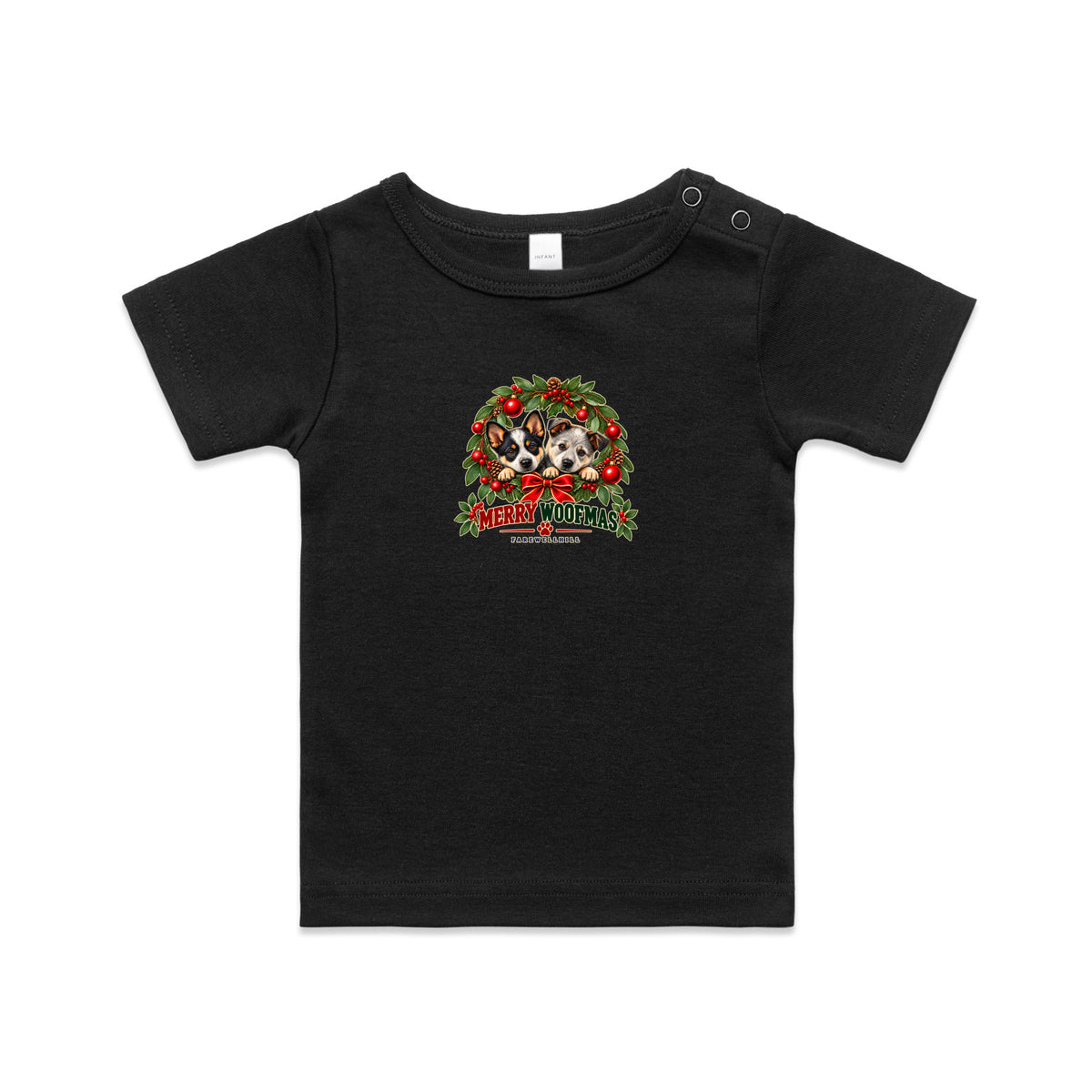 FAREWELLHILL Infant Wee Tee - Merry Woofmas