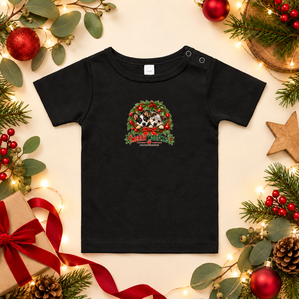 FAREWELLHILL Infant Wee Tee - Merry Woofmas