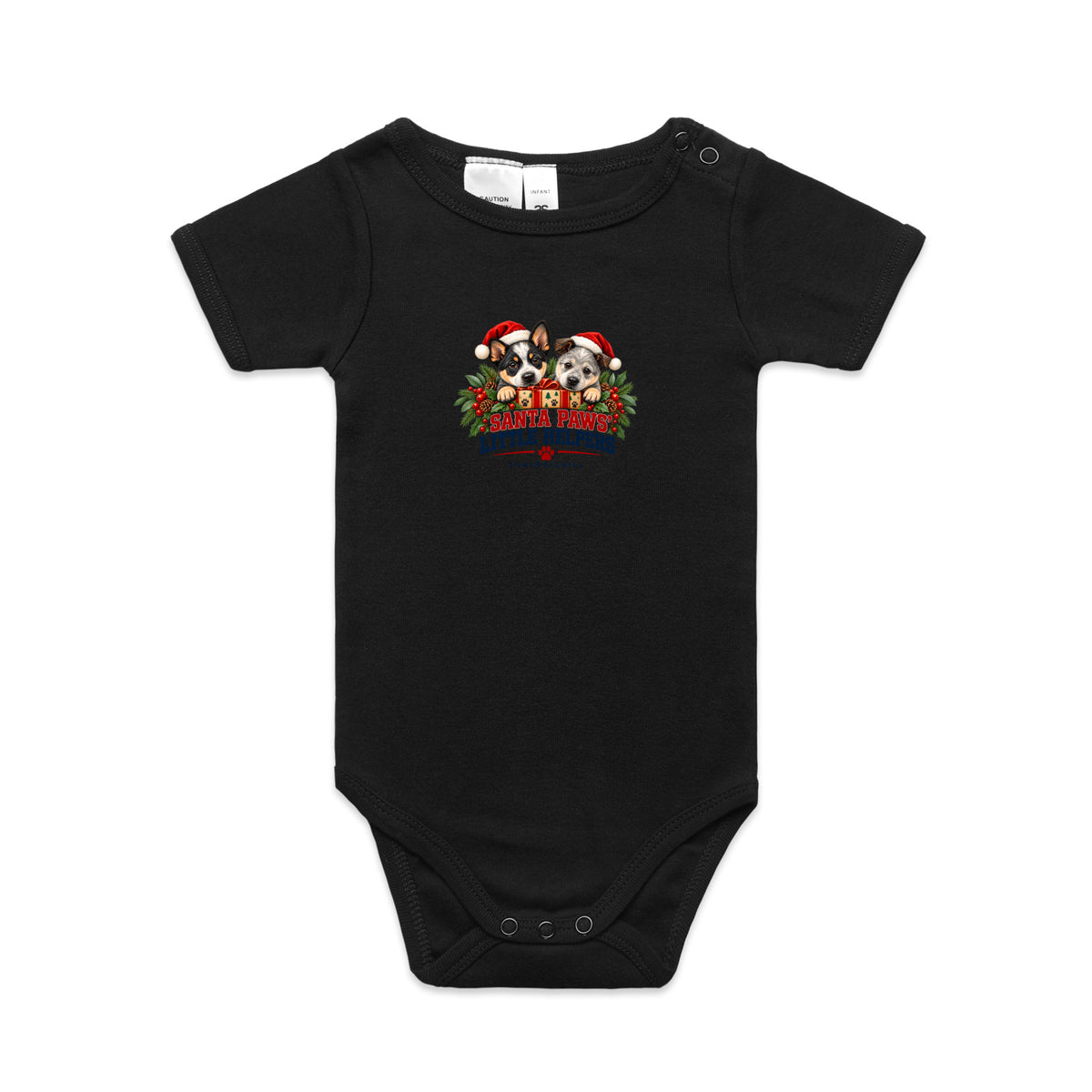 FAREWELLHILL Infant Mini-Me One-Piece - Santa Paws’ Little Helpers