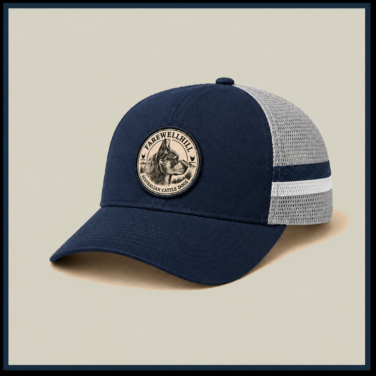 FAREWELLHILL Striped Trucker