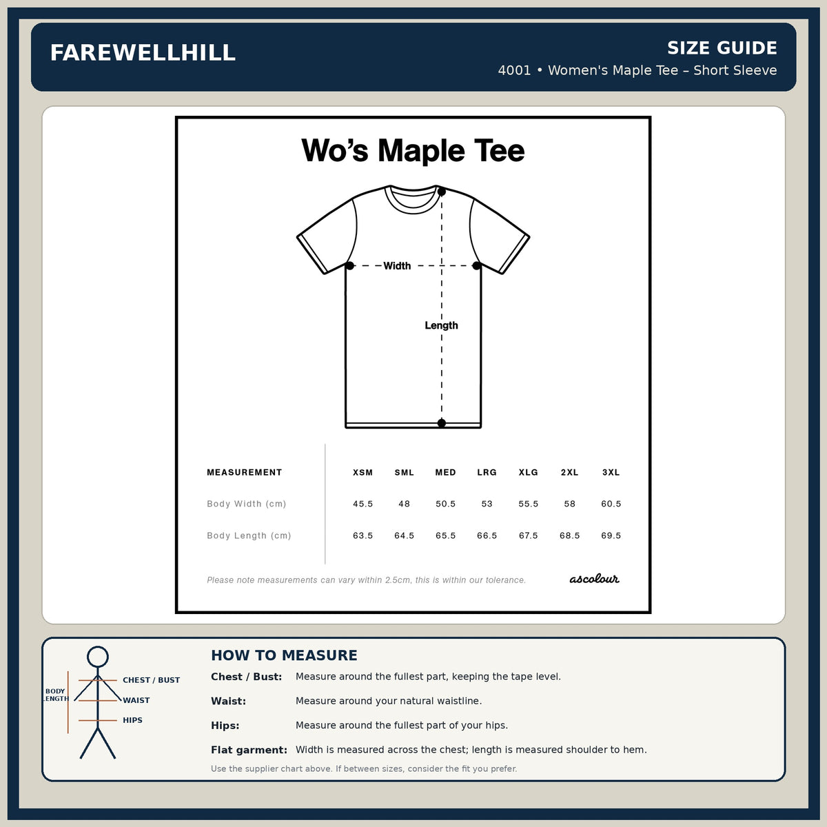 FAREWELLHILL Women's Maple Tee – Short Sleeve