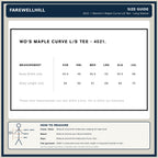 FAREWELLHILL Women's Maple Curve Tee – Long Sleeve