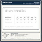 FAREWELLHILL Women's Maple Curve Tee – Short Sleeve