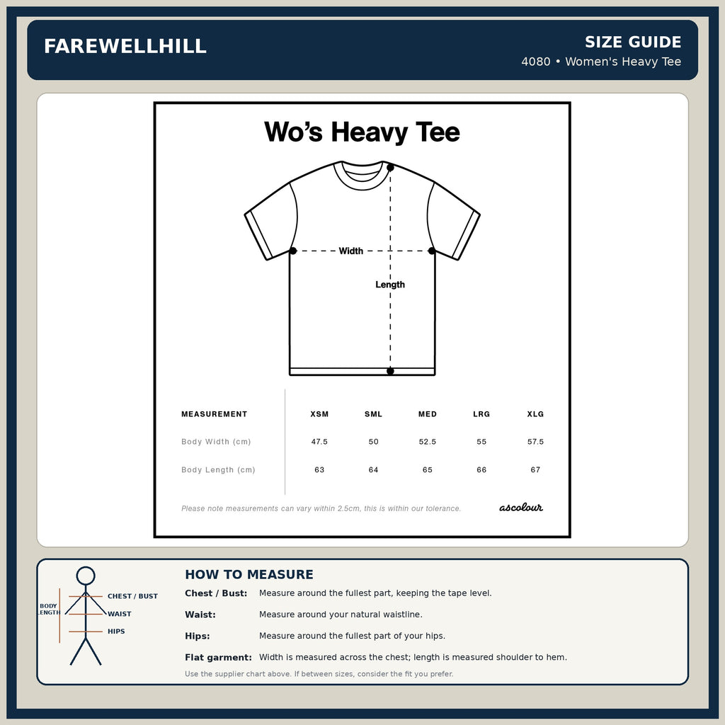 FAREWELLHILL Women's Heavy Tee