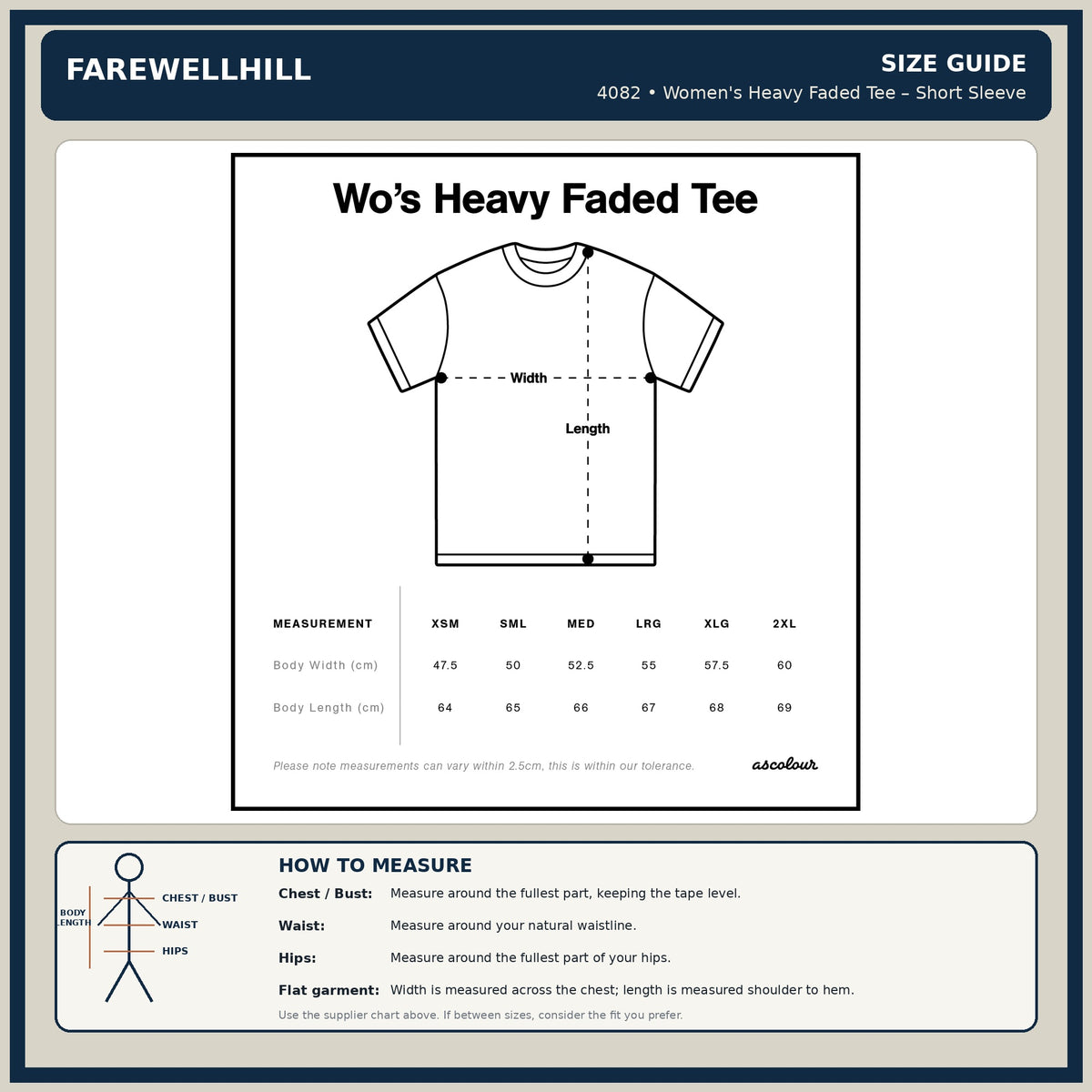FAREWELLHILL Women's Heavy Faded Tee – Short Sleeve