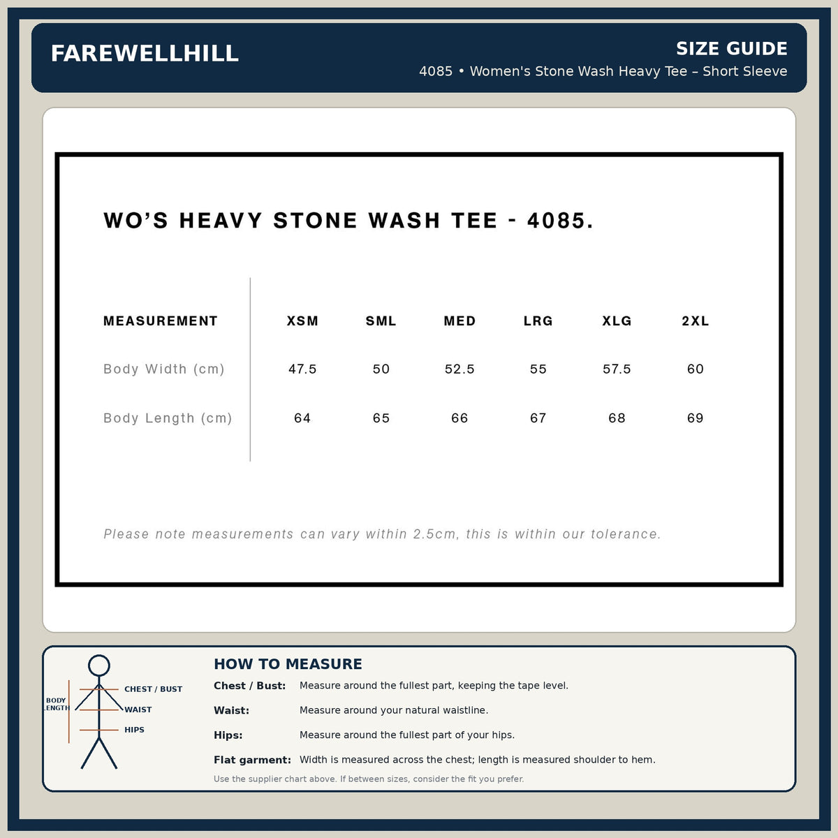 FAREWELLHILL Women's Stone Wash Heavy Tee – Short Sleeve