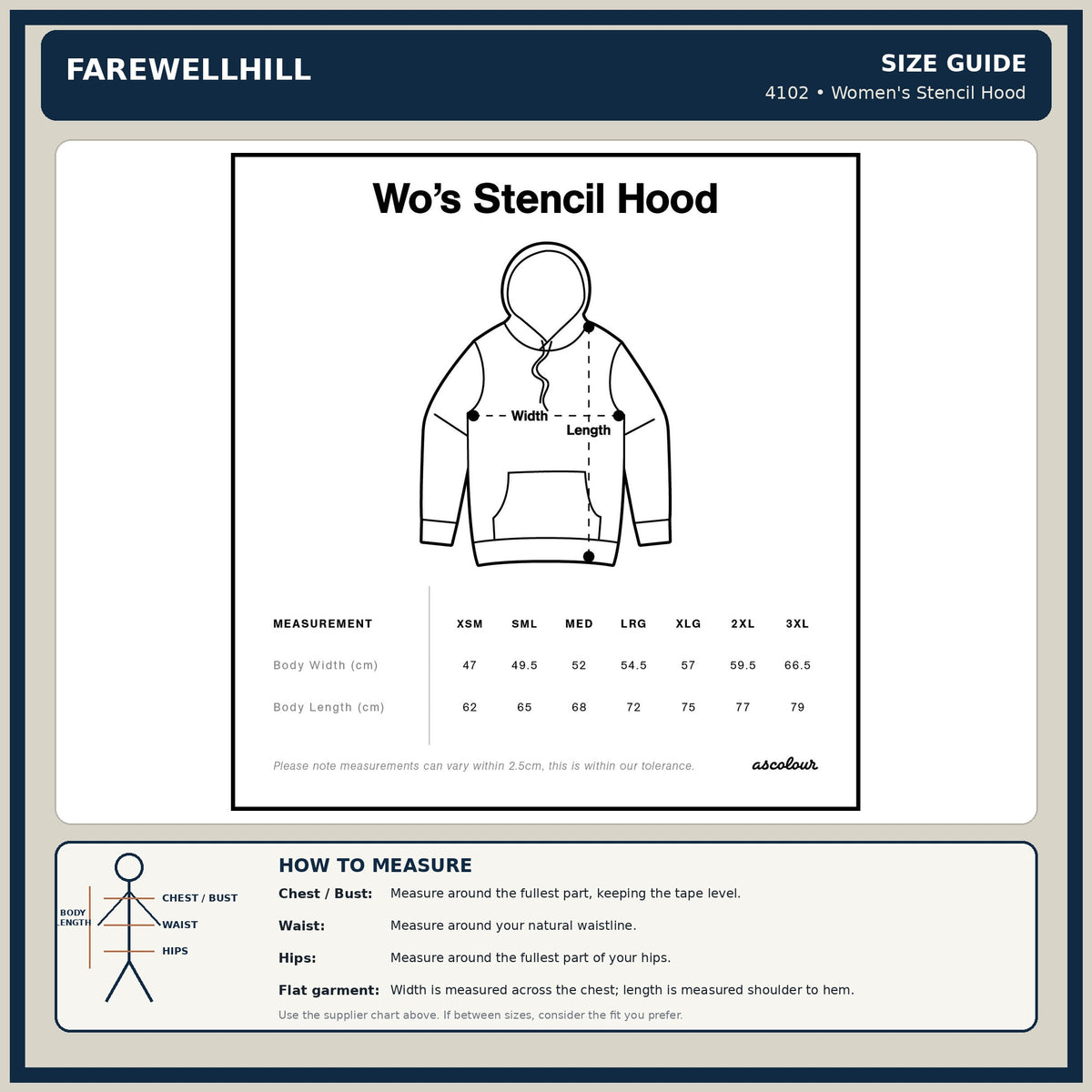 FAREWELLHILL Women's Stencil Hood