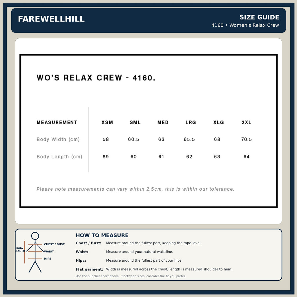 FAREWELLHILL Women's Relax Crew