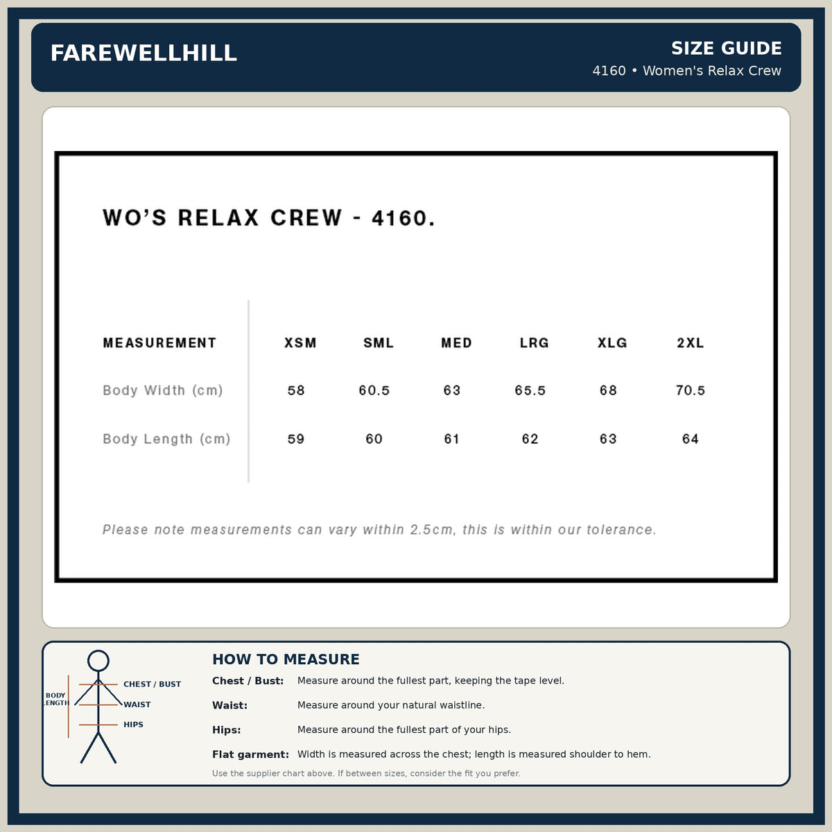 FAREWELLHILL Women's Relax Crew