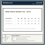 FAREWELLHILL Men's Staple Organic Tee – Short Sleeve