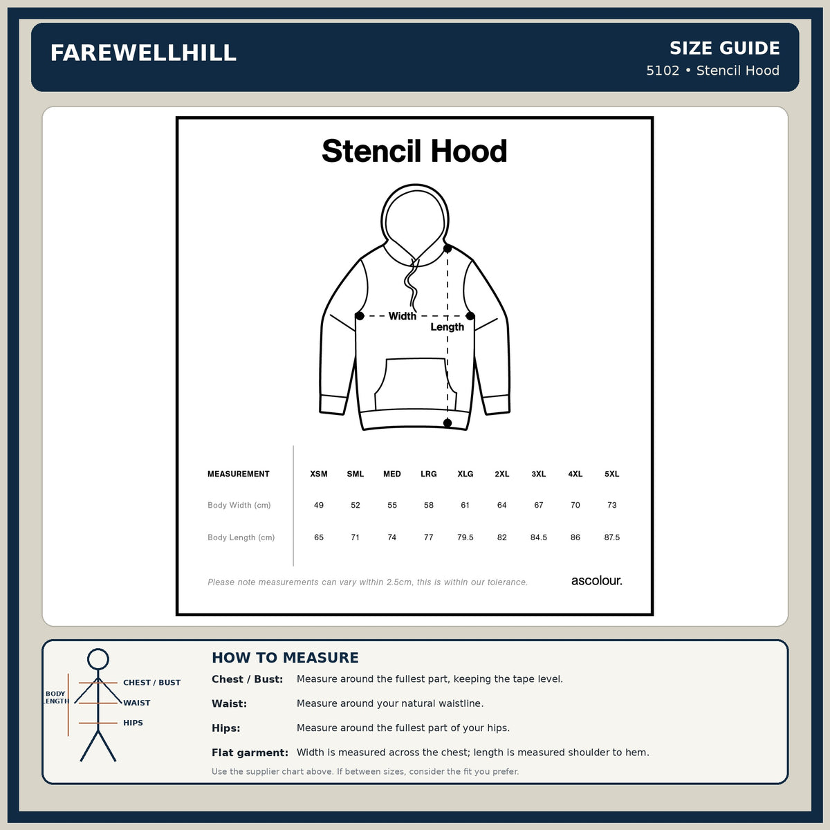 FAREWELLHILL Men's Stencil Hood