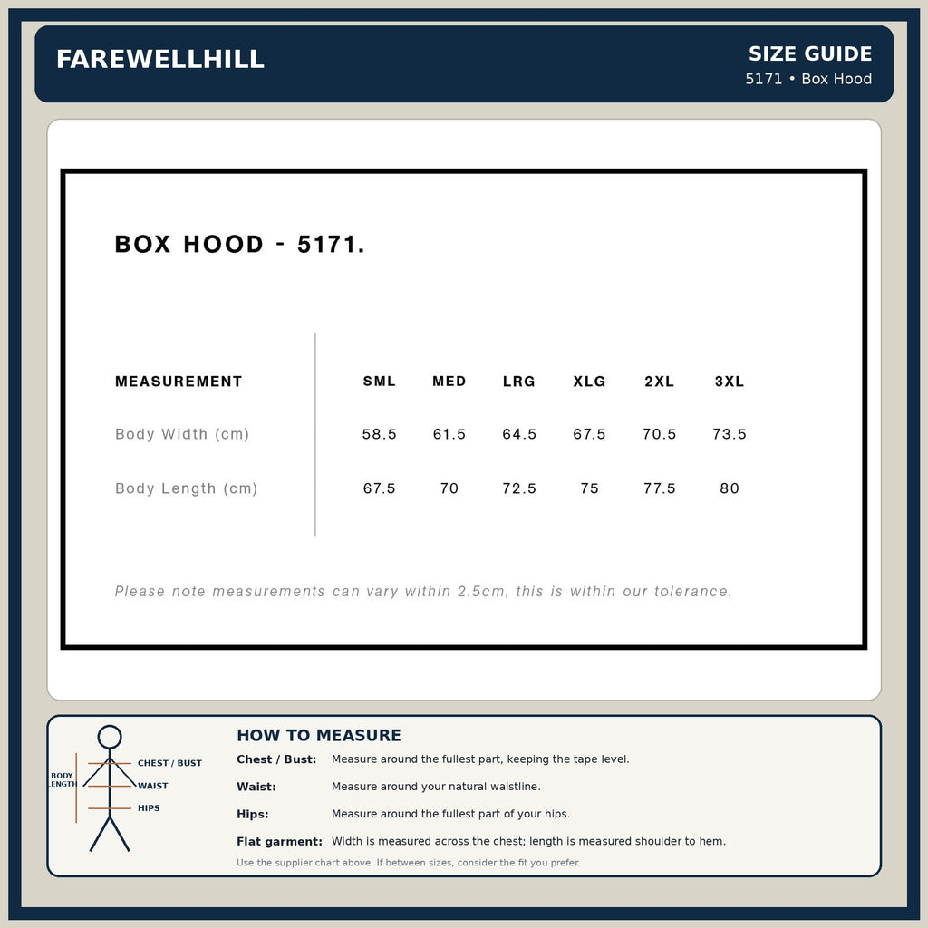 FAREWELLHILL Men's Box Hood