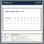 FAREWELLHILL Men's Mid Weight Oxford Shirt – Long Sleeve