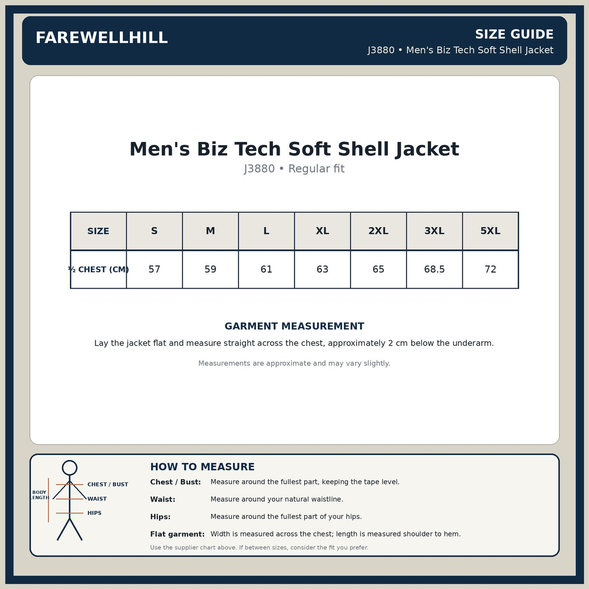 FAREWELLHILL Men's Soft Shell Jacket