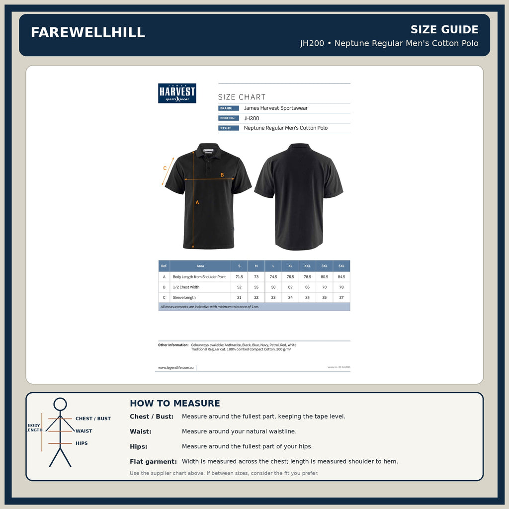 FAREWELLHILL Men's Neptune Cotton Polo