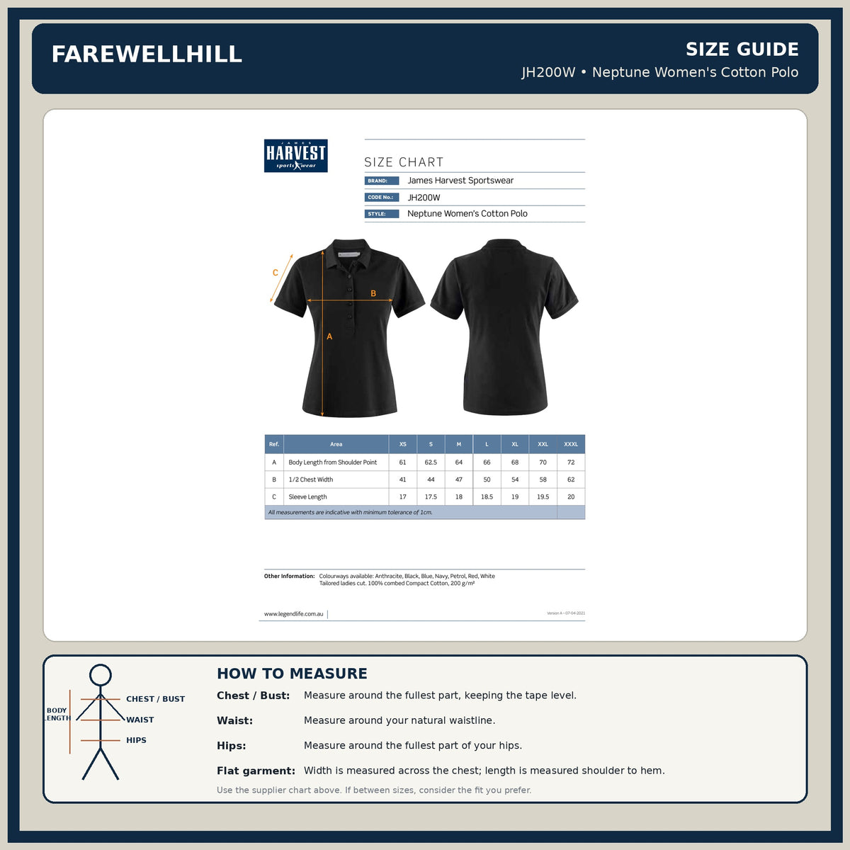 FAREWELLHILL Women's Neptune Cotton Polo