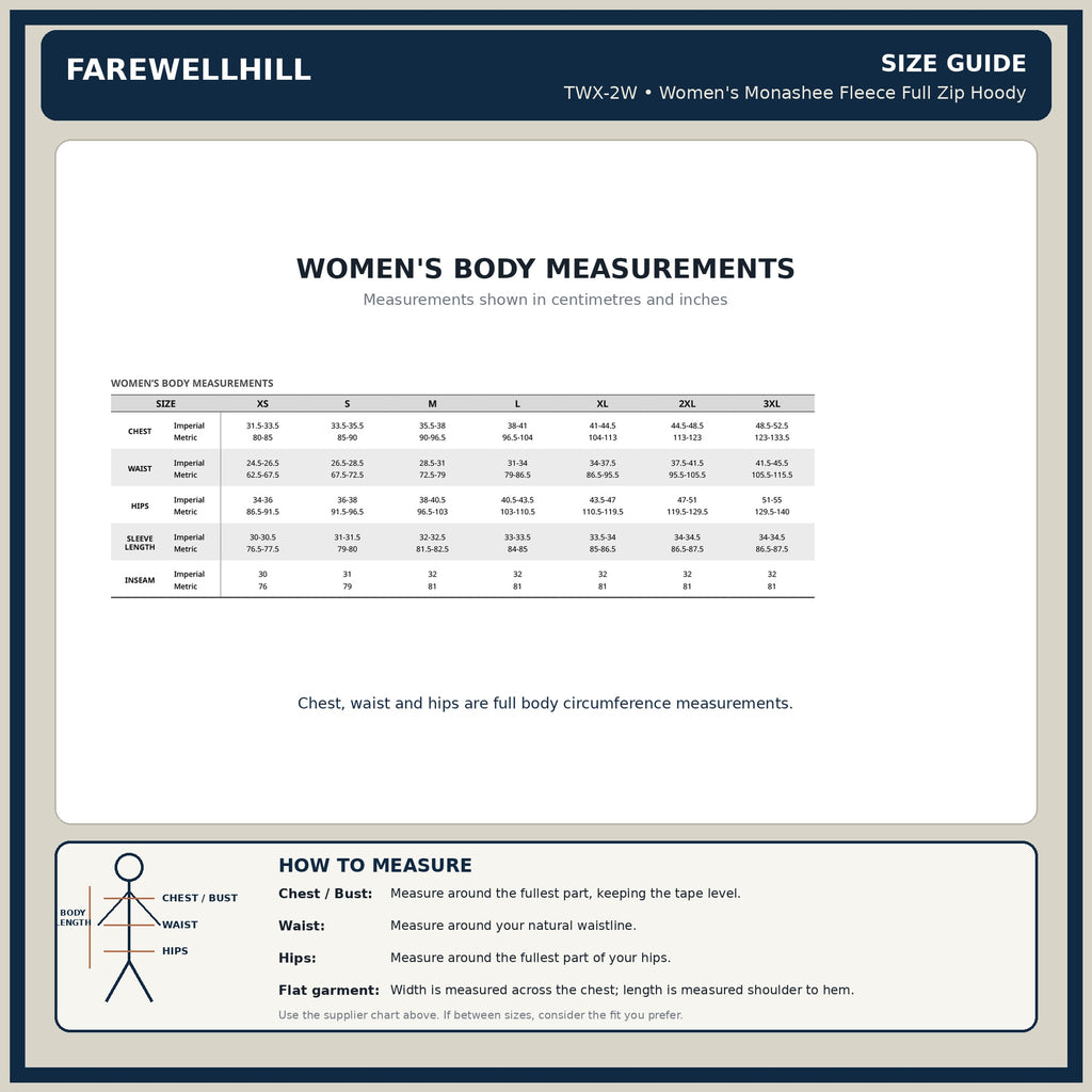 FAREWELLHILL Women's Monashee Fleece Full Zip Hoody