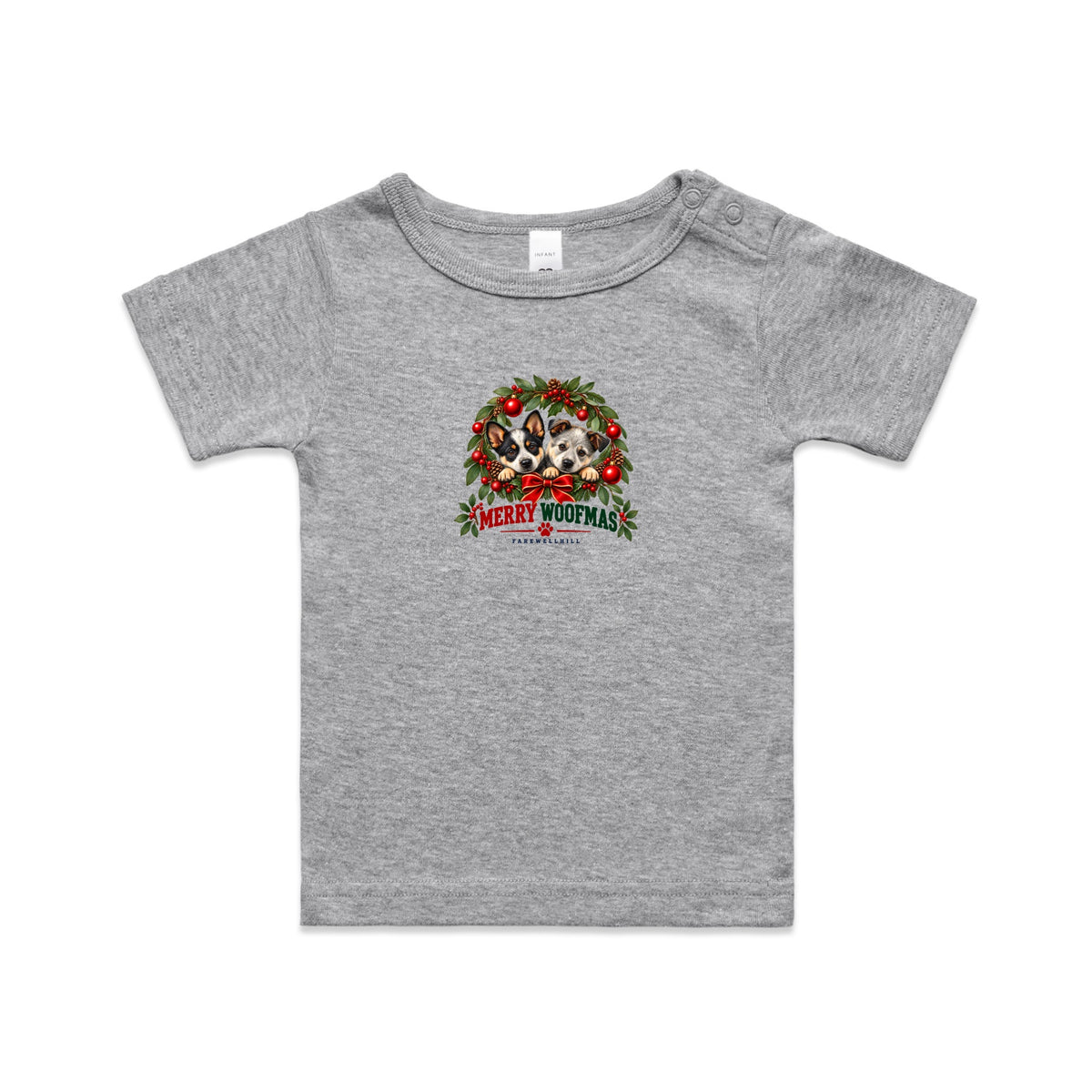 FAREWELLHILL Infant Wee Tee - Merry Woofmas