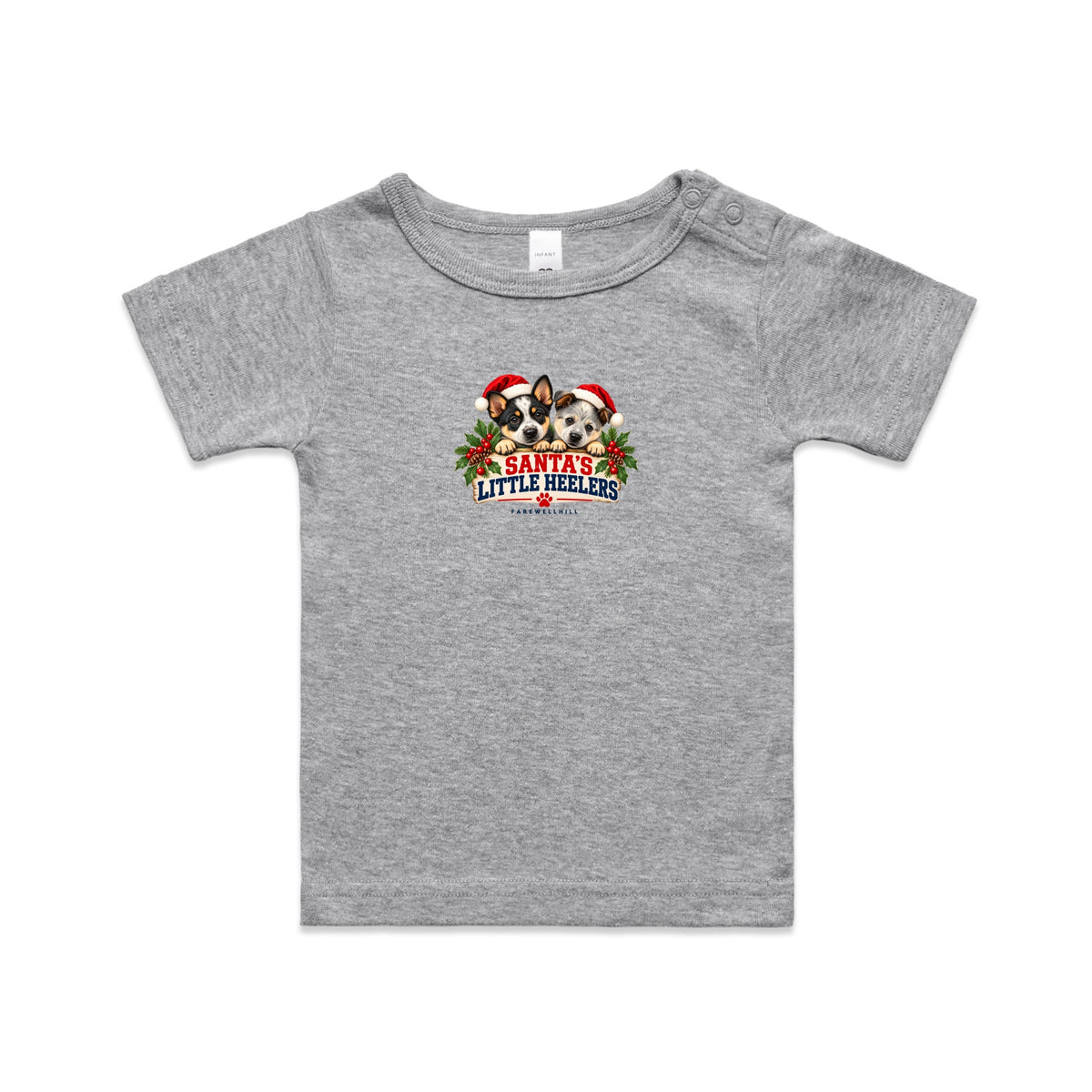 FAREWELLHILL Santa’s Little Heelers Infant Wee Tee