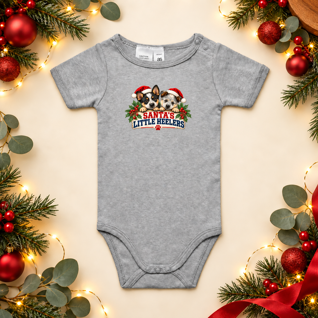FAREWELLHILL Infant Mini-Me One-Piece - Santa’s Little Heelers