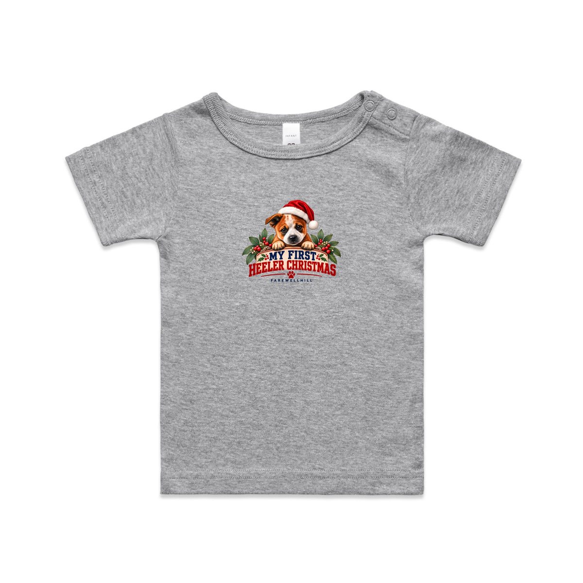 FAREWELLHILL Infant Wee Tee - My First Heeler Christmas