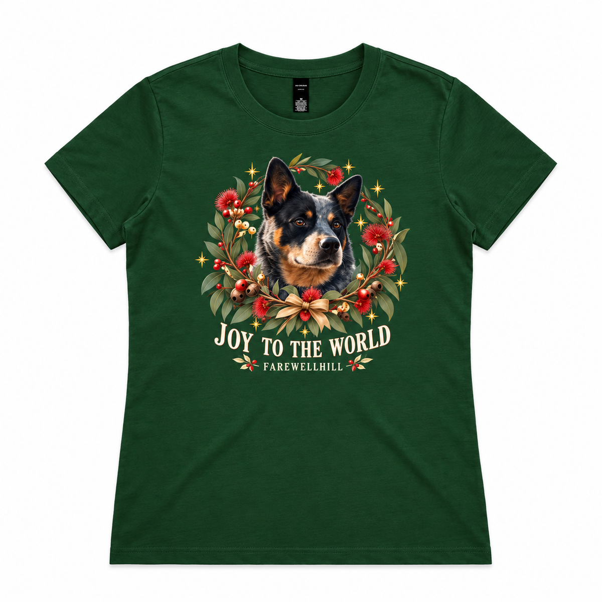 FAREWELLHILL Women’s Maple Tee - Joy to the World – Joy