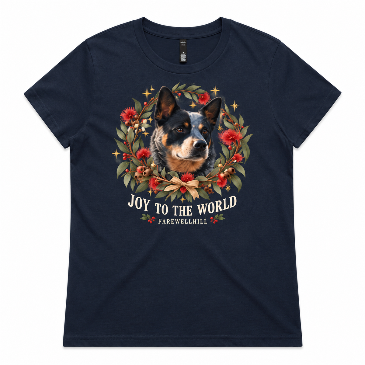 FAREWELLHILL Women’s Maple Tee - Joy to the World – Joy