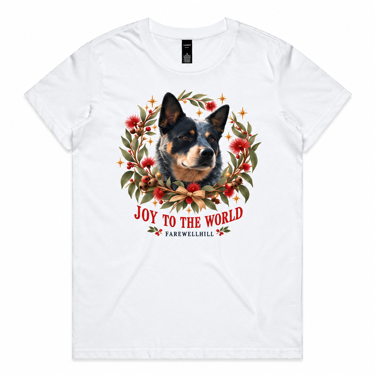 FAREWELLHILL Women’s Maple Tee - Joy to the World – Joy