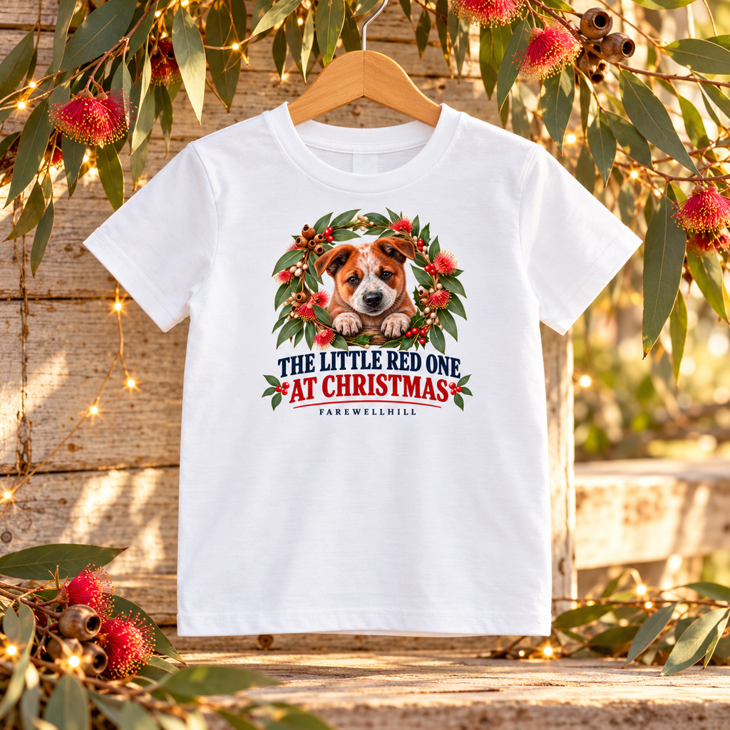 FAREWELLHILL Kids Staple Tee - Lainey – The Little Red One at Christmas
