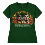 FAREWELLHILL Women’s Maple Tee - Christmas Together – Maya & Lacey